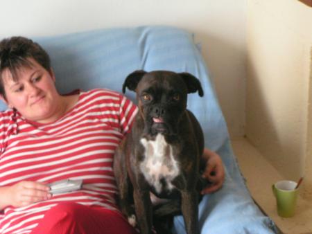 mon chien et ma moman