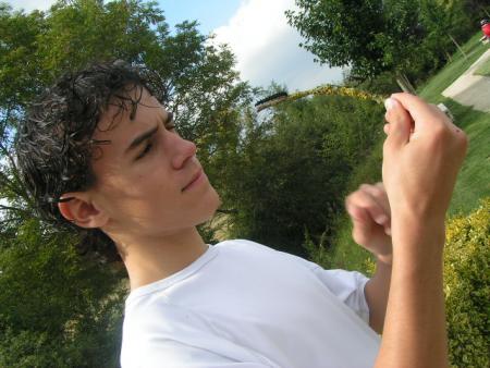 moi avec ma chenille